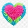 Beautiful Free Heart Clip Art A large, transparent PNG heart with a clear background, suitable for print or digital use.