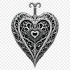 Heart Icon Free Download A transparent heart icon with a clear background.