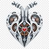 Love Heart Clipart for Commercial Use A high-resolution, transparent PNG image of a love heart icon suitable for commercial or personal use.
