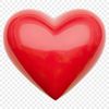 A transparent high-resolution love heart icon suitable for commercial or personal use.