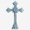 A high-resolution transparent PNG image of a simple Crucifix with clear background for various designs.