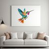 Beautiful Transparent Bird Clip Art A high resolution PNG image of a hummingbird in flight with a clear transparent background.