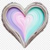 Heart Graphic in High Resolution A transparent graphic representation of a classic love heart.