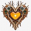 Colorful Heart Graphic High-resolution PNG graphic of a bold, colorful heart icon suitable for digital use.