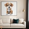 Transparent Background Dog Image Close-up view of a playful puppy with a clear background.