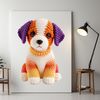 A high-resolution image of a cute puppy in a clear background, suitable for various personal and commercial uses.