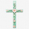 Simple Cross Symbol PNG Image A simple transparent PNG image of a classic cross symbol with detailed design.