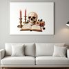 Decorative Skull PNG Image with Clear Background A high resolution transparent PNG image of a decorative skull with a clear background.