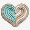 High-resolution heart graphic with clear background for commercial use.