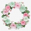 Free High-Resolution Wreath Image for Commercial Use A floral wreath created with high-resolution flowers, suitable for commercial or personal use.