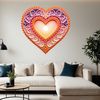 Sublimation Print Quality Heart Design A transparent heart icon with a clear background, suitable for sublimation printing and commercial use.