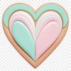 Stylish Heart Symbol A high resolution, transparent PNG image of a stylized heart symbol for commercial or personal use.
