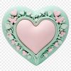 Beautiful Heart Clip Art for Print A large, transparent heart icon with a clear background, ideal for sublimation printing and DIY projects.