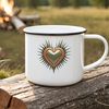 Transparent Heart Symbol for Printing A transparent heart icon with a clear background, suitable for sublimation printing or digital design.