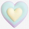 Clear Background Love Heart Image A high-resolution transparent PNG heart with a clear background, suitable for sublimation printing.