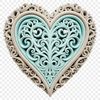 Transparent Heart Icon in PNG Format Heart icon in transparent PNG format for commercial or personal use.
