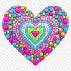 High Resolution Valentine's Design A simple, high-resolution transparent love heart icon with a clear background.