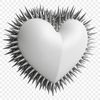 High Res Valentine's Day Heart Symbol A high-resolution transparent PNG heart icon with a clear background, suitable for commercial and personal use in designs.