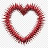 Colorful Heart Illustration A clear background vector illustration of a love heart in various colors and shapes.