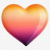 A simple vector heart icon in high resolution PNG format with a transparent background.
