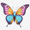 A colorful butterfly with intricate patterns on its wings, suitable for high-resolution printing and digital use.