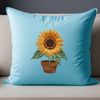 Realistic High-Resolution Flower Image A high-resolution transparent PNG image of a single sunflower with a clear background and realistic details.