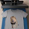 Majestic Lion in Clear Background Large high-resolution image of a majestic lion in a clear background.