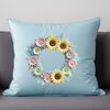 A high-resolution floral wreath with clear background for free download and commercial or personal use.