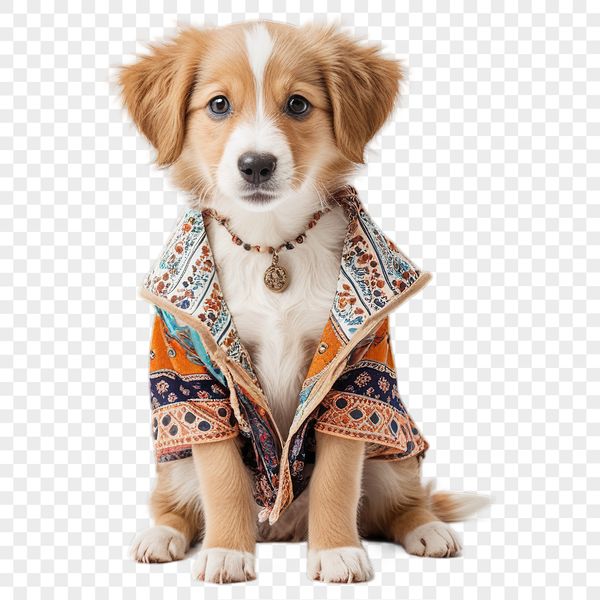 A large-scale PNG illustration of a playful dog, suitable for commercial use in various creative projects.