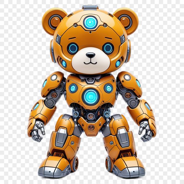 A free download of a large transparent png image featuring a charming teddy bear for personal or commercial use.
