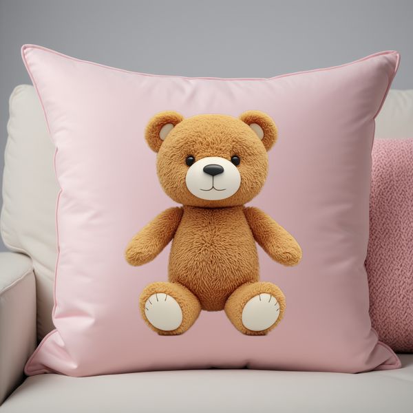 Adorable Cartoon Teddy Bear Illustration A large, transparent PNG file featuring a cartoon teddy bear for commercial or personal use in various design projects.