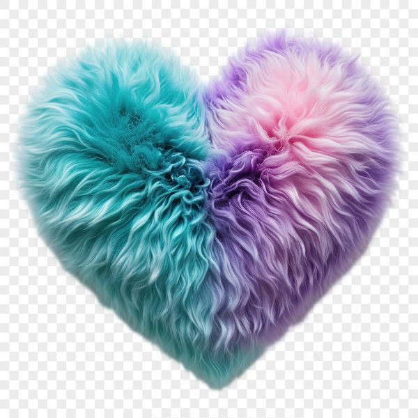 A transparent PNG heart with a clear background, suitable for high-resolution printing or digital use.
