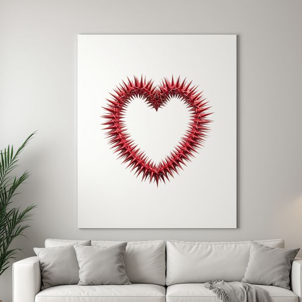 Clear Transparent Love Symbol A transparent PNG icon of a stylized love heart with a clear background, suitable for commercial and personal use.