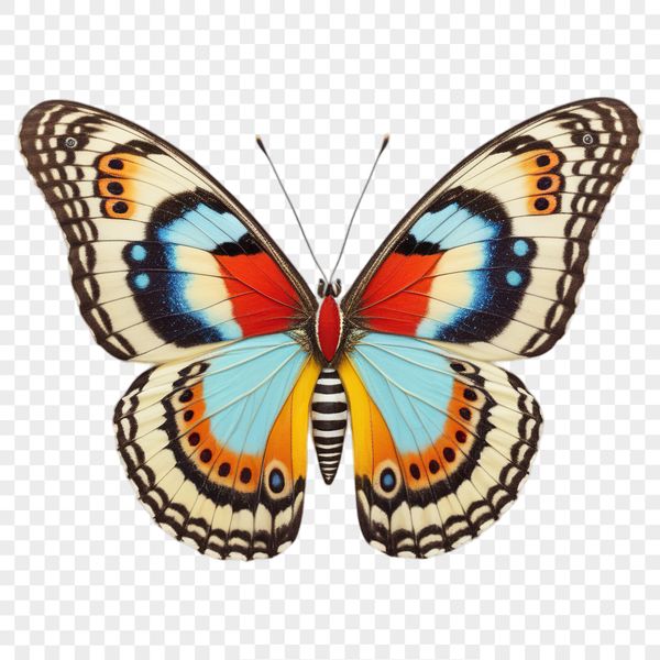A colorful butterfly with intricate details, perfect for commercial and personal projects.