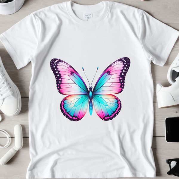 Colorful Wings in High Definition A colorful butterfly with intricate details, suitable for high-resolution printing and commercial use.