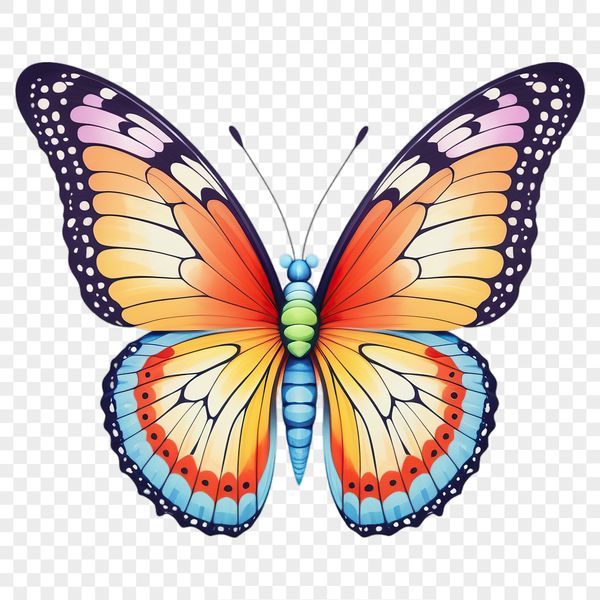 A colorful insect with delicate wings, suitable for commercial or personal use.