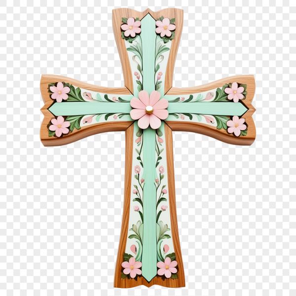 A detailed, high-resolution transparent PNG image of a crucifix, suitable for commercial or personal use in various designs.