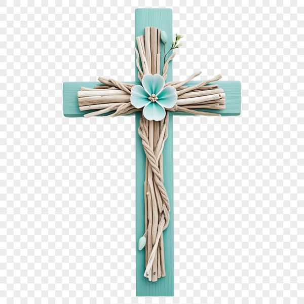A high resolution transparent PNG of a Crucifix with clear background.