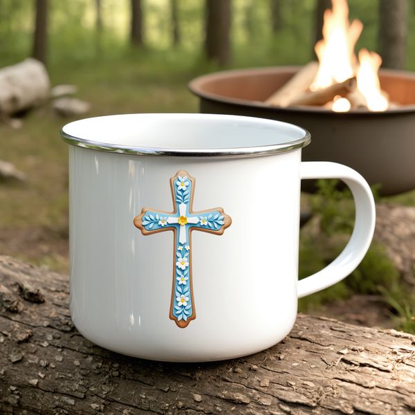 A high-resolution transparent PNG image of a traditional crucifix with intricate details.