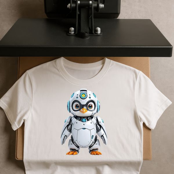 Adorable Baby Penguin Illustration A high-resolution image of a cute baby penguin with a transparent background.