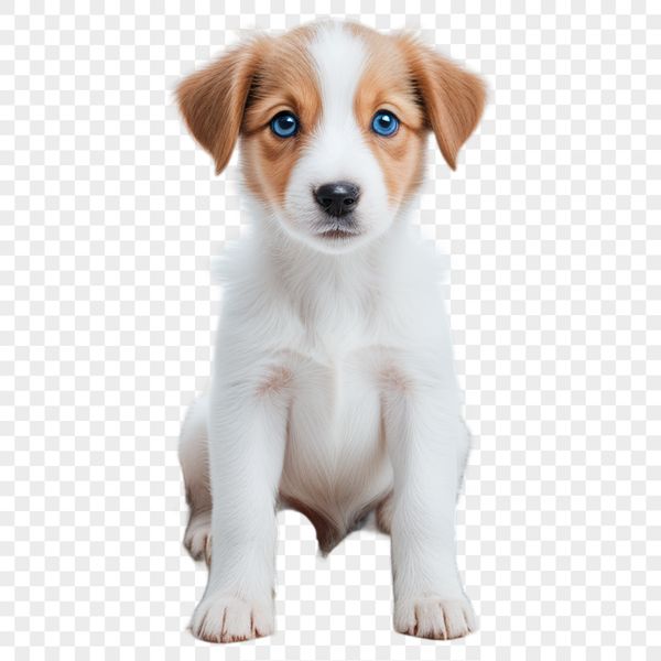 Transparent Png Puppy Image A small adorable puppy with a clear transparent background, suitable for commercial or personal use.