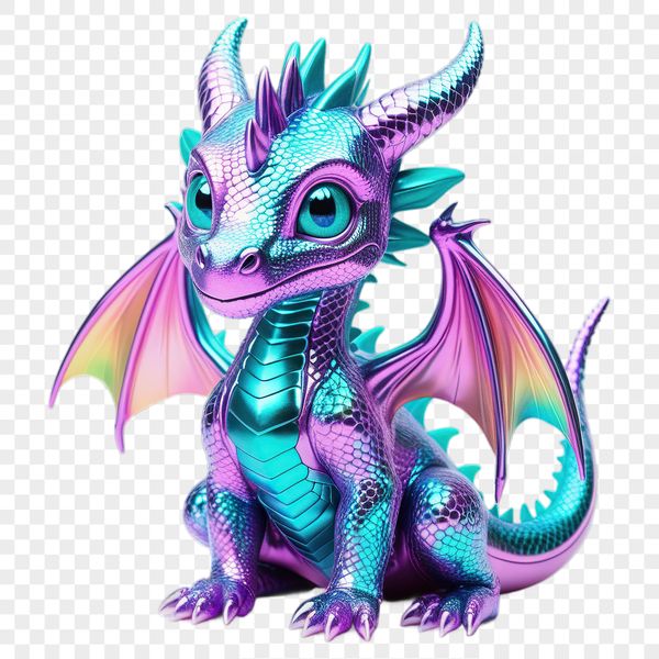 A large, clear-image dragon in PNG format suitable for commercial or personal use projects.
