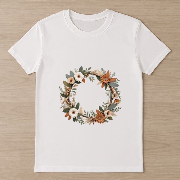Clear Background Floral Pattern A floral patterned wreath designed with high resolution flowers and clear background.