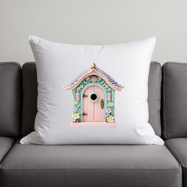 A whimsical fairy door with a clear background, suitable for commercial or personal use.