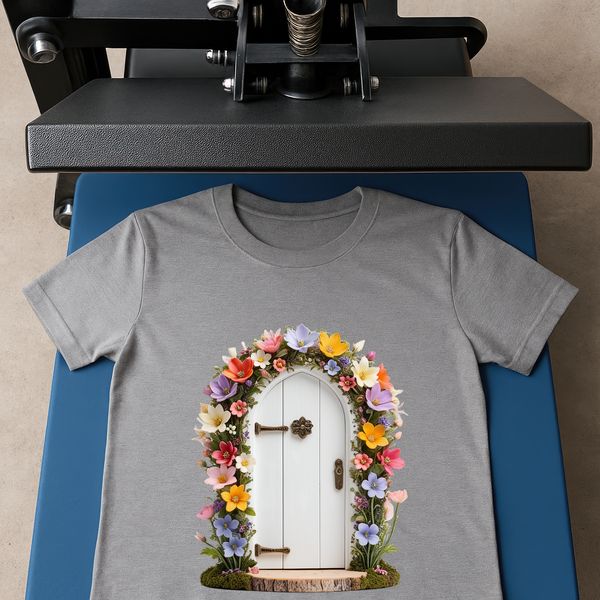 A small, transparent PNG image of a fairy door with a clear background, suitable for commercial and personal use.
