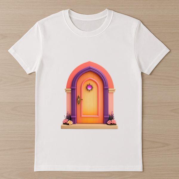 Delicate Fairytale Doorway A high-resolution, clear background PNG image of a delicate fairy door, ideal for DIY projects, invitations, or web design.