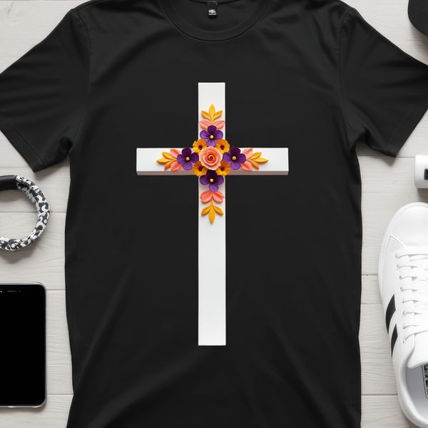 Faithful Cross Symbol in High-Resolution PNG A high-resolution transparent png image of a crucifix symbol with intricate details.