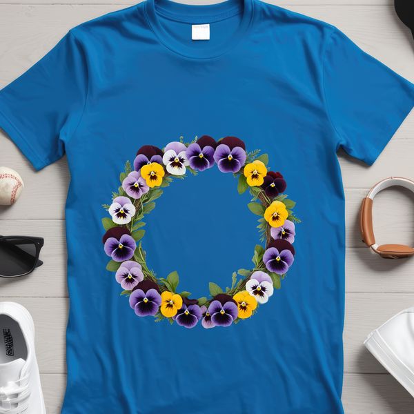 Flower Wreath Design Free Download A floral wreath made up of various flowers, ideal for commercial or personal use.