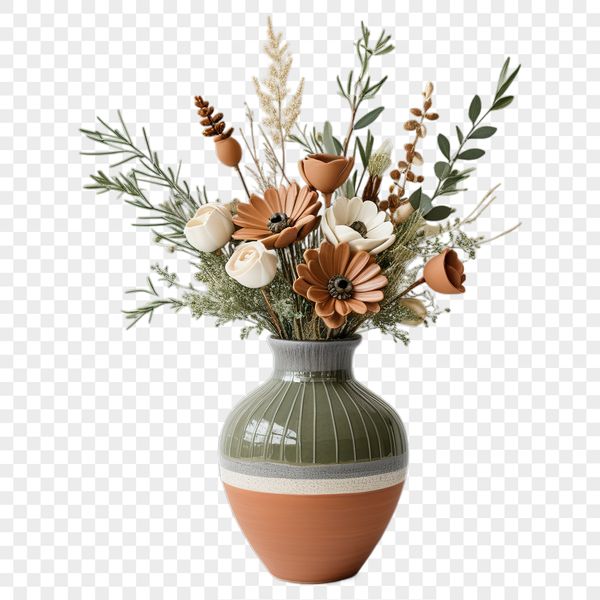 A bouquet of colorful flowers in a transparent PNG format, suitable for high-resolution commercial or personal use.