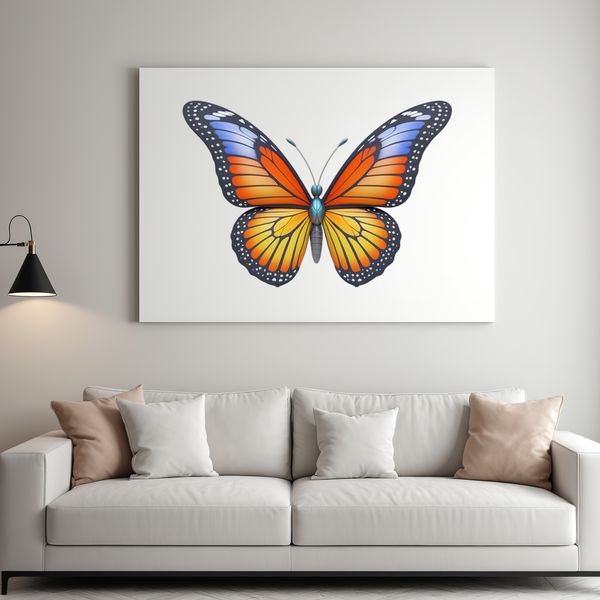 Transparent Butterfly Background Image A colorful butterfly in flight against a transparent background.